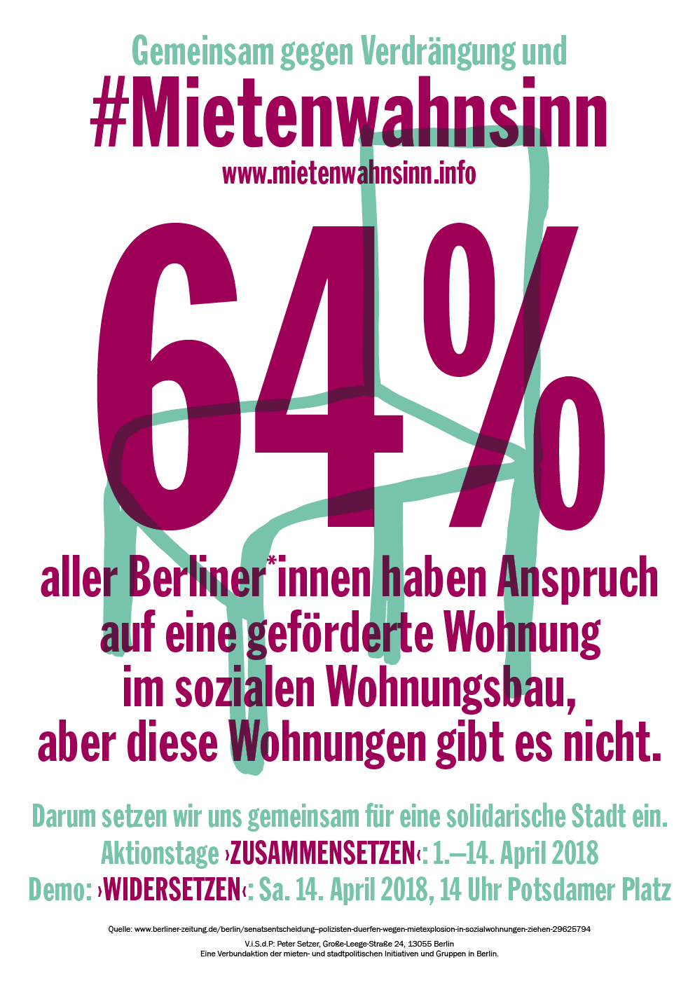 64 % haben Anspruch auf eine geförderte Wohnung im ...